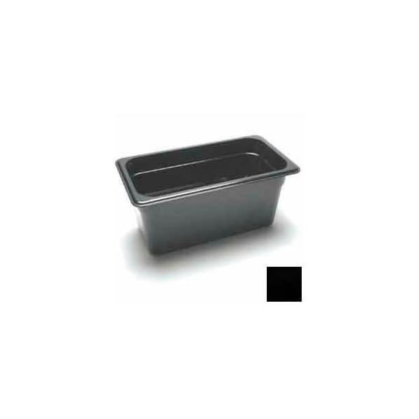 Cambro - Camwear Food Pan, 1/3 Size, 6" Deep, Polycarbonate, Black, NSF